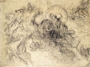 Apollo uccide Pitone da Ferdinand Victor Eugene Delacroix